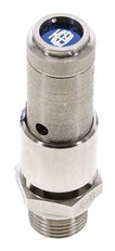 G 1/2'' Stainless steel 316 Ti Pre-Set Safety Valve 1.5 bar (21.76 psi) DN 10