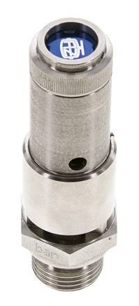 G 1/2'' Stainless steel 316 Ti Pre-Set Safety Valve 5.5 bar (79.77 psi) DN 10