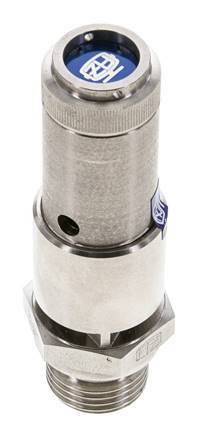 G 1/2'' Stainless steel 316 Ti Pre-Set Safety Valve 5.5 bar (79.77 psi) DN 10