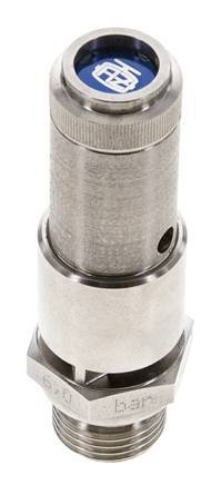 G 1/2'' Stainless steel 316 Ti Pre-Set Safety Valve 6 bar (87.02 psi) DN 10