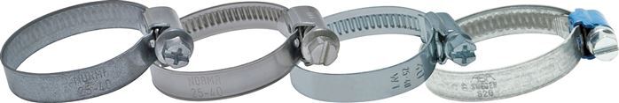 25 - 40 mm Hose Clamp with a Galvanised Steel 9 mm band - Ideal [10 Pieces]