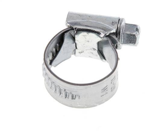 12 - 20 mm Hose Clamp with a Galvanised Steel 12 mm band - Ideal [10 Pieces]