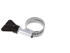 16 - 27 mm Hose Clamp with a Galvanised Steel 12 mm band With Butterfly Handle - Norma [5 Pieces]