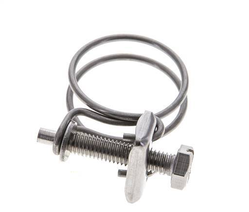 Collier de serrage 27 - 31 mm Acier galvanisé