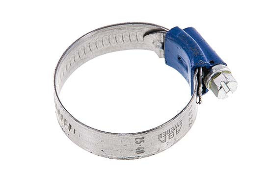 Collier de serrage 16 - 25 mm avec une bande de 12 mm en acier galvanisé - Aba [5 Pièces].