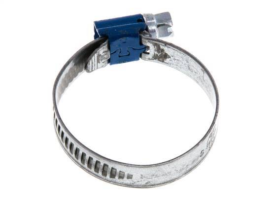25 - 40 mm Hose Clamp with a Galvanised Steel 9 mm band - Aba [5 Pieces]
