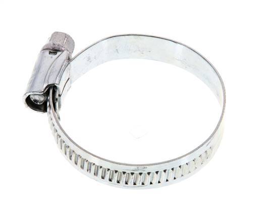 25 - 40 mm Hose Clamp with a Galvanised Steel 9 mm band - Ideal [10 Pieces]