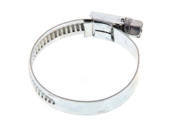 25 - 40 mm Hose Clamp with a Galvanised Steel 9 mm band - Ideal [10 Pieces]