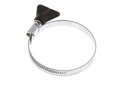 50 - 70 mm Hose Clamp with a Galvanised Steel 9 mm band With Butterfly Handle - Norma [5 Pieces]