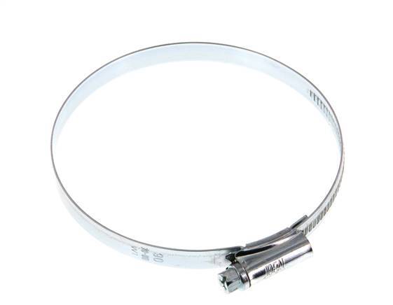 70 - 90 mm Hose Clamp with a Galvanised Steel 9 mm band - Ideal [5 Pieces]