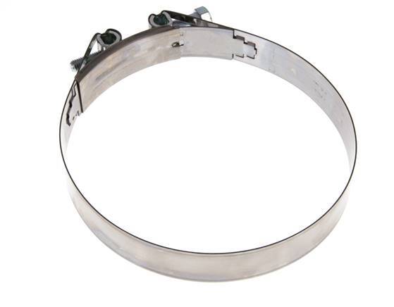 187 - 200 mm collier de serrage avec une bande de 30 mm en acier inoxydable 430 - Norma