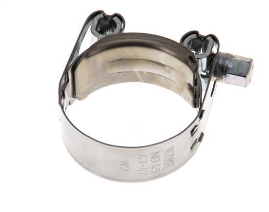 43 - 47 mm Hose Clamp with a Stainless Steel 430 20 mm band - Norma [2 Pieces]