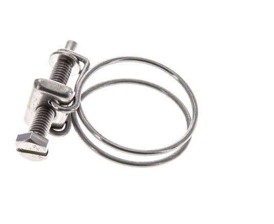Collier de serrage 33 - 37 mm Acier inoxydable 304