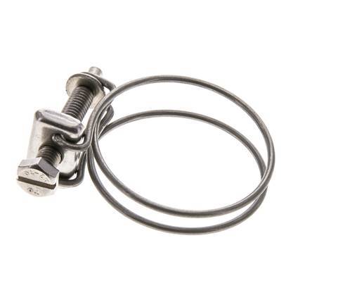 43 - 48 mm Collier de serrage pour tuyau en acier inoxydable 304