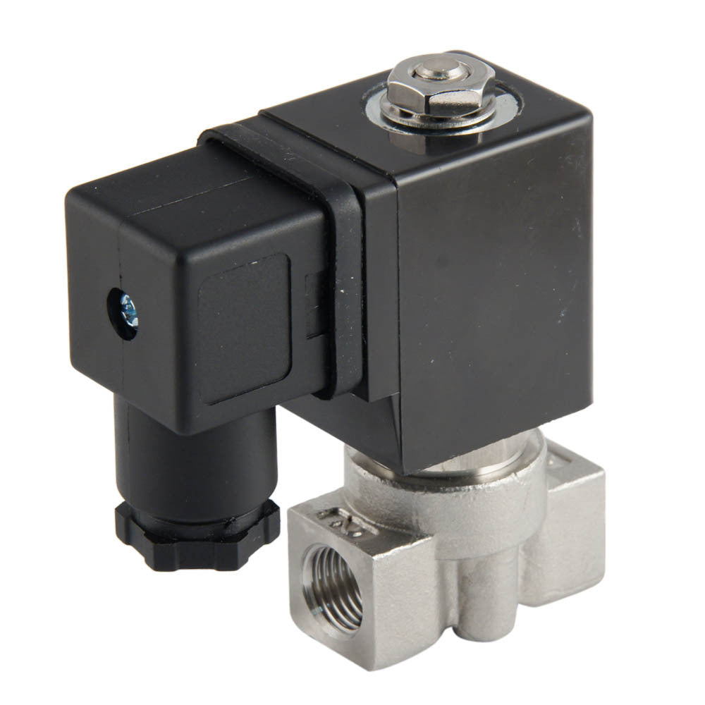 Solenoid Valve ST-DA 1/4'' stainless steel FKM 0-13bar 24V DC