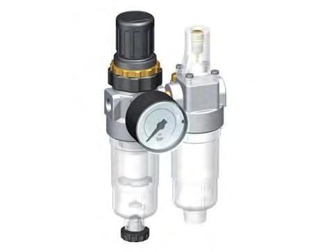 FRL 2-Part G1/4'' 350 l/min 0.5-16.0bar/7-232psi Semi-Auto Metal Standard 0