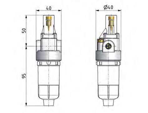 Lubrificateur G1/8'' Polycarbonate Standard 0