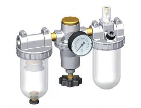 FRL 3-Part G3/8'' 1400 l/min 0.5-16.0bar/7-232psi Semi-Auto Metal Standard 2