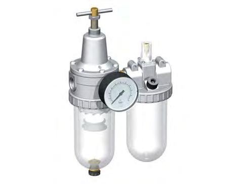 FRL G1/2'' 2100l/min 0.5-10.0bar/7-145psi Standard 3