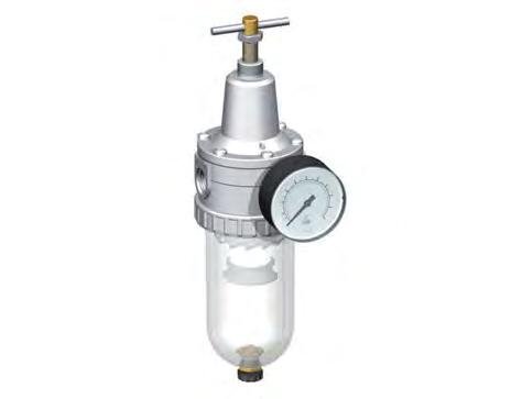 Filter-Regulator G1/2'' 3000 l/min 0.5-10.0bar/7-145psi Semi-Auto Polycarbonate Standard 3