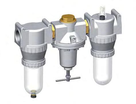 FRL 3-Part G1 1/4'' 4900 l/min 0.5-10.0bar/7-145psi Semi-Auto Polycarbonate Standard 5
