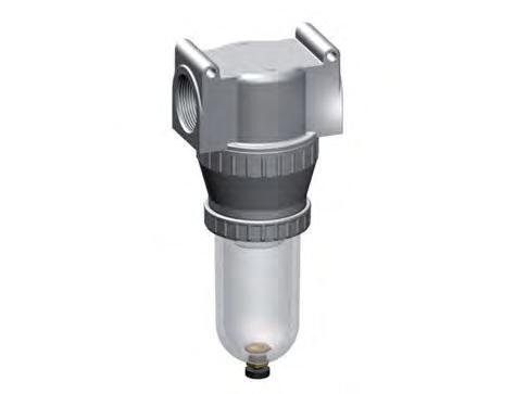 Filtre 40 microns G1 1/4'' 12500l/min Cage de protection automatique en polycarbonate Standard 5