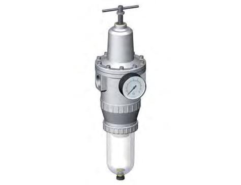 Filter-Regulator G1'' 12000 l/min 0.2-6.0bar/3-87psi Semi-Auto Polycarbonate Standard 5