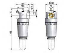 Lubrificateur G2'' Polycarbonate Standard 8