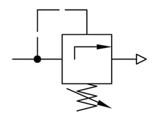 Soupape de décharge de pression pneumatique G1/4 Air 0.1-3bar (1-44psi)