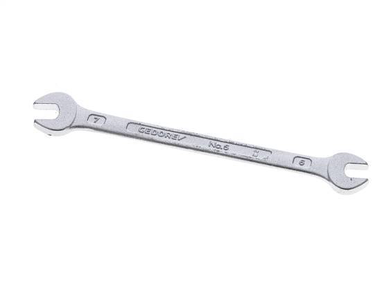 Clé à fourche double 6x7mm Gedore