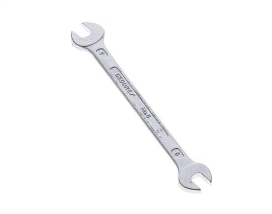 Clé à fourche double 6x7mm Gedore