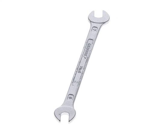 Clé à fourche double 6x7mm Gedore