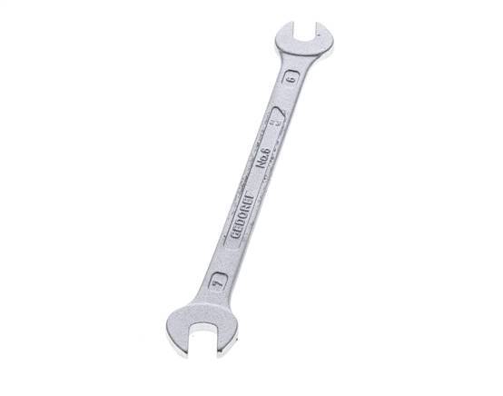 Clé à fourche double 6x7mm Gedore