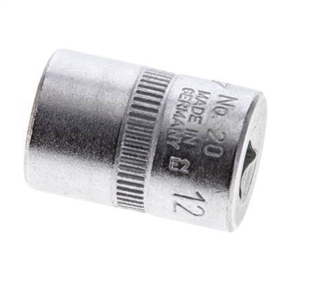 Insert de douille 1/4" Gedore pour boulons hexagonaux extérieurs de 12 mm