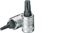 1/4" Gedore Red Socket Insert for TX15 Internal Torx Screws [2 Pieces]