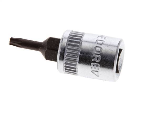 Insert de douille 1/4" Gedore pour vis Torx internes TX8