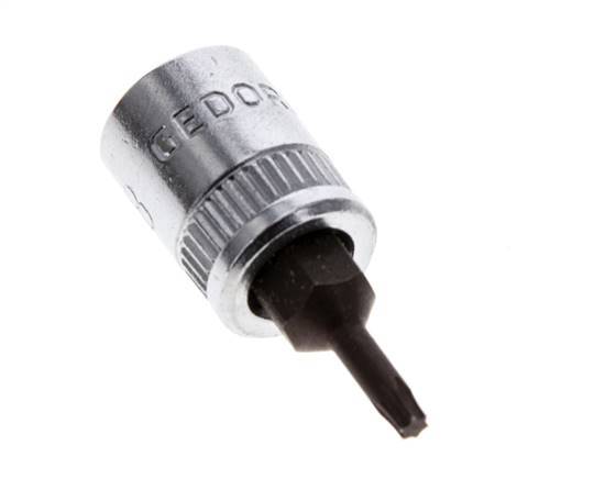 Insert de douille 1/4" Gedore pour vis Torx internes TX8