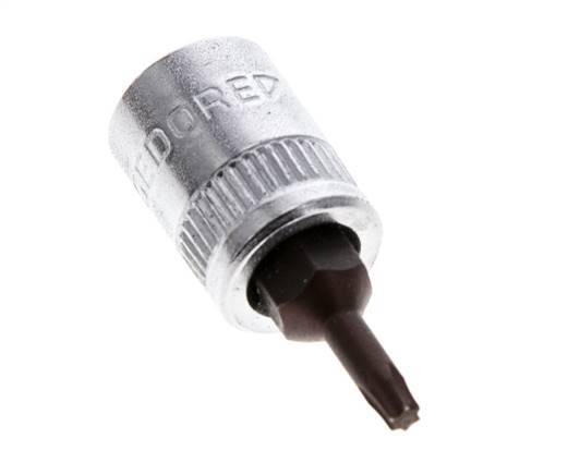 Insert de douille 1/4" Gedore pour vis Torx internes TX9