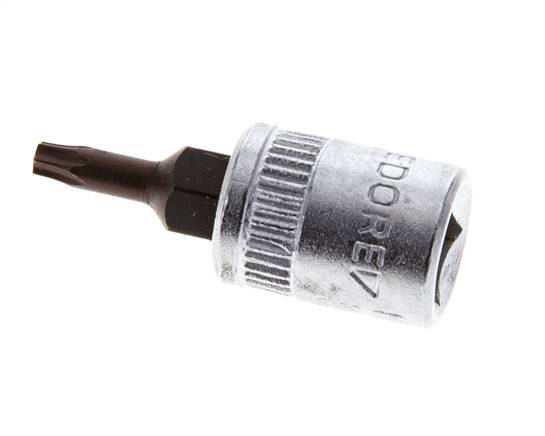 Insert de douille 1/4" Gedore pour vis Torx internes TX10