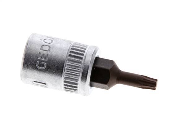 Insert de douille 1/4" Gedore pour vis Torx internes TX10