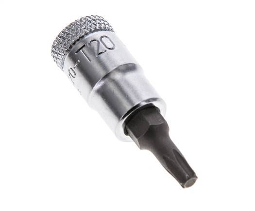 Insert de douille 1/4" Gedore pour vis Torx internes TX20