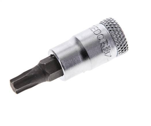 Insert de douille 1/4" Gedore pour vis Torx internes TX27
