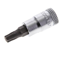 Insert de douille 1/4" Gedore pour vis Torx internes TX27