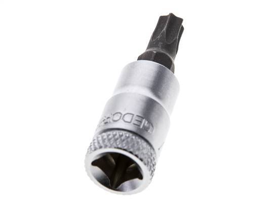 Insert de douille 1/4" Gedore pour vis Torx internes TX27