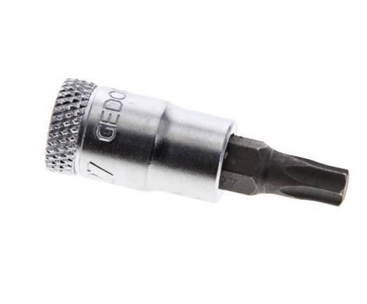 Insert de douille 1/4" Gedore pour vis Torx internes TX27