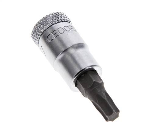 Insert de douille 1/4" Gedore pour vis Torx internes TX27