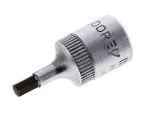 Insert pour douille 1/4" Gedore 28mm long pour vis à douille hexagonale 3 mm