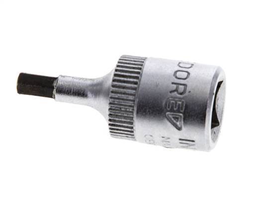 Insert pour douille 1/4" Gedore 28mm long pour vis à douille hexagonale 3 mm