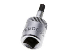 Insert pour douille 1/4" Gedore 28mm long pour vis à douille hexagonale 3 mm