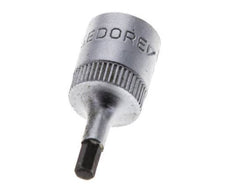 Insert pour douille 1/4" Gedore 28mm long pour vis à douille hexagonale 3 mm